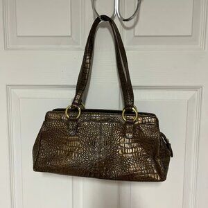Preston & York Crocodiile Embossed Leather Purse